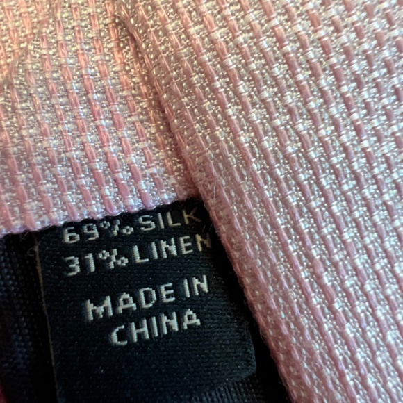 Men’s warehouse Pronto Uomo silk linen tie , NWT immaculate - Picture 3 of 6